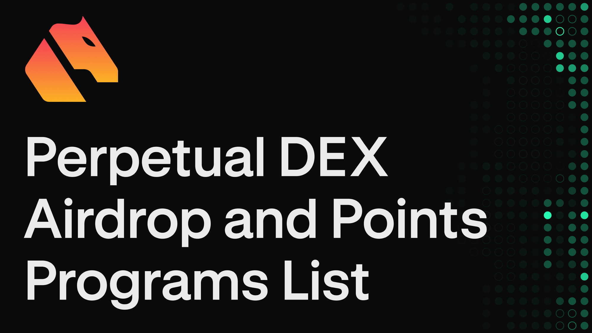 22+ Perps DEX airdrop and points farming program compared